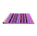 Sideview of Machine Washable Solid Purple Modern Area Rugs, wshurb1221pur