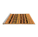 Sideview of Machine Washable Solid Orange Modern Area Rugs, wshurb1221org