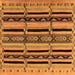 Square Solid Orange Modern Rug, urb1221org