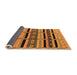 Sideview of Solid Orange Modern Rug, urb1221org