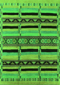 Solid Green Modern Rug, urb1221grn