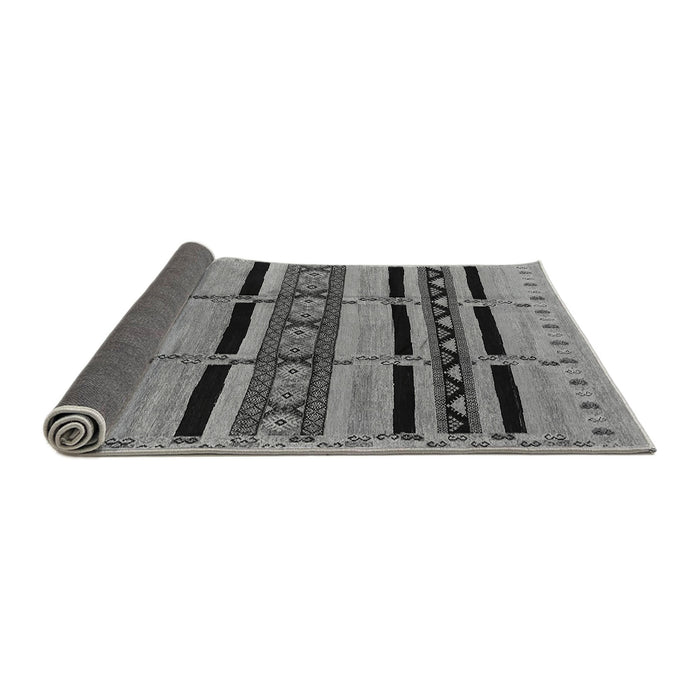 Sideview of Solid Gray Modern Rug, urb1221gry