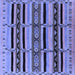 Square Machine Washable Solid Blue Modern Rug, wshurb1221blu