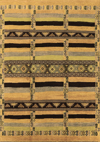 Solid Brown Modern Rug, urb1221brn