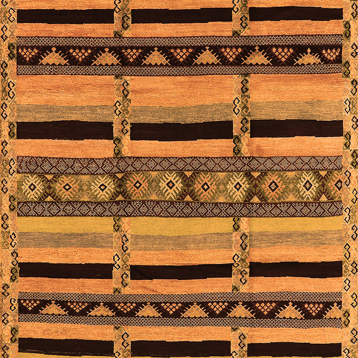 Solid Orange Modern Rug, urb1221org