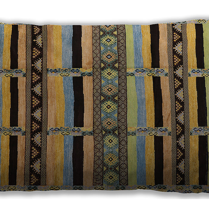Mid-Century Modern Urban Dark Brown Lumbar Throw Pillow, 13 inch by 19 inch, lburb1221