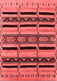 Solid Red Modern Rug, urb1221red