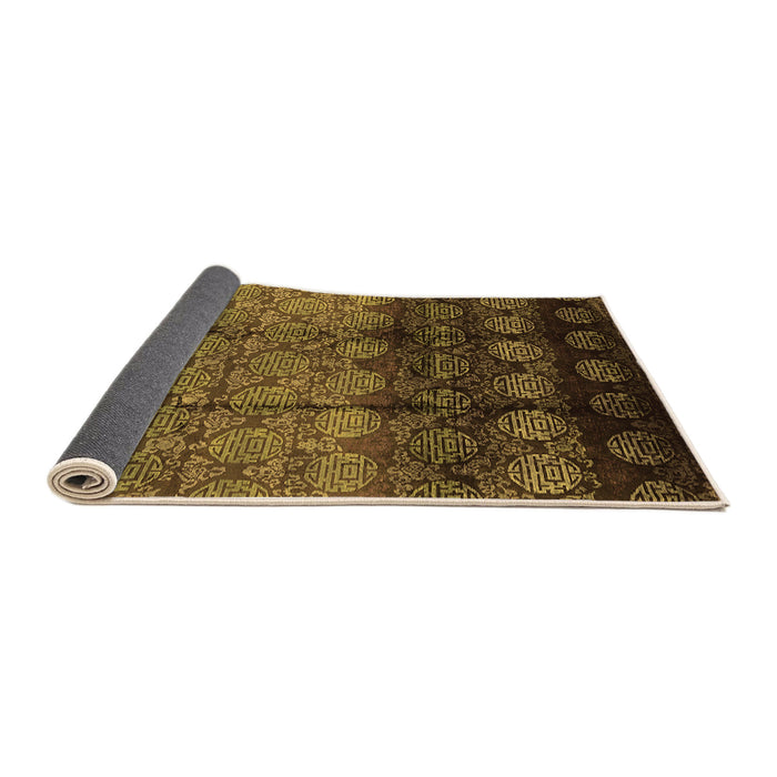Sideview of Oriental Orange Industrial Rug, urb1222org