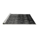 Sideview of Machine Washable Oriental Gray Industrial Rug, wshurb1222gry