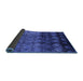 Sideview of Oriental Blue Industrial Rug, urb1222blu