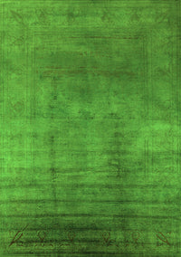 Oriental Green Traditional Rug, urb1223grn