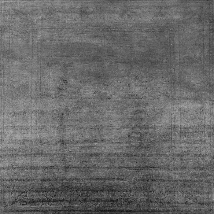 Square Machine Washable Oriental Gray Traditional Rug, wshurb1223gry