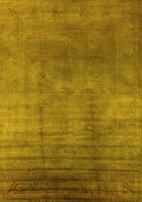 Oriental Yellow Traditional Rug, urb1223yw