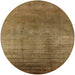 Round Mid-Century Modern Cinnamon Brown Oriental Rug, urb1223