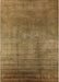 Machine Washable Industrial Modern Cinnamon Brown Rug, wshurb1223