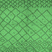 Square Machine Washable Solid Emerald Green Modern Area Rugs, wshurb1224emgrn