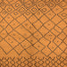 Square Machine Washable Solid Orange Modern Area Rugs, wshurb1224org