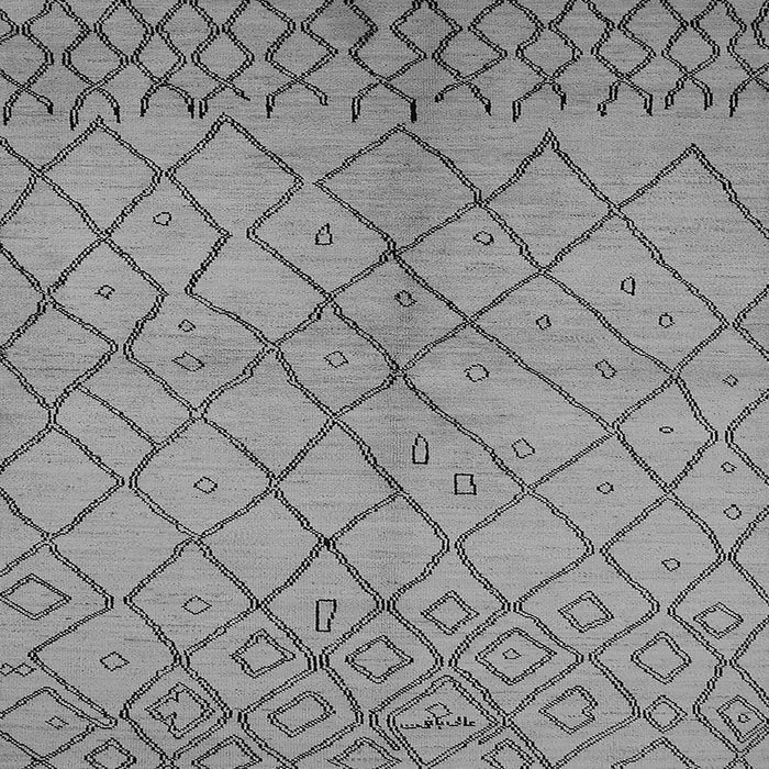 Square Machine Washable Solid Gray Modern Rug, wshurb1224gry