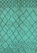 Solid Turquoise Modern Rug, urb1224turq