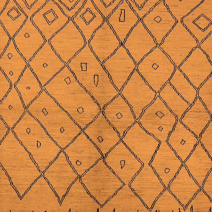 Machine Washable Solid Orange Modern Area Rugs, wshurb1224org