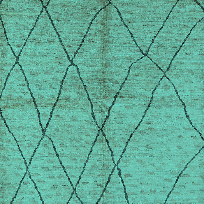 Machine Washable Solid Turquoise Modern Area Rugs, wshurb1225turq