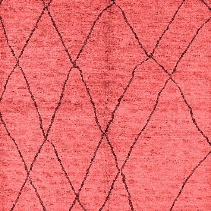 Machine Washable Solid Red Modern Rug, wshurb1225red