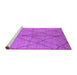 Sideview of Machine Washable Solid Purple Modern Area Rugs, wshurb1225pur