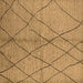 Square Machine Washable Solid Brown Modern Rug, wshurb1225brn