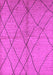 Machine Washable Solid Pink Modern Rug, wshurb1225pnk