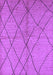 Machine Washable Solid Purple Modern Area Rugs, wshurb1225pur