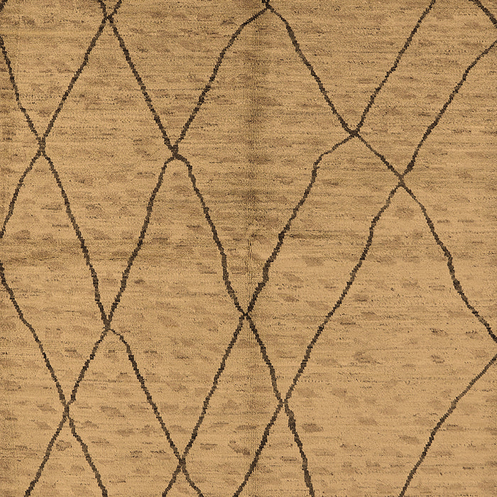 Machine Washable Solid Brown Modern Rug, wshurb1225brn