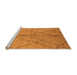 Sideview of Machine Washable Solid Orange Modern Area Rugs, wshurb1225org