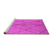 Sideview of Machine Washable Solid Pink Modern Rug, wshurb1225pnk