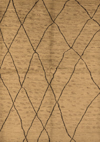 Solid Brown Modern Rug, urb1225brn