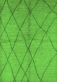 Solid Green Modern Rug, urb1225grn