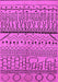 Machine Washable Solid Pink Modern Rug, wshurb1226pnk