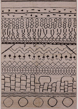 Mid-Century Modern Brown Solid Rug, urb1226