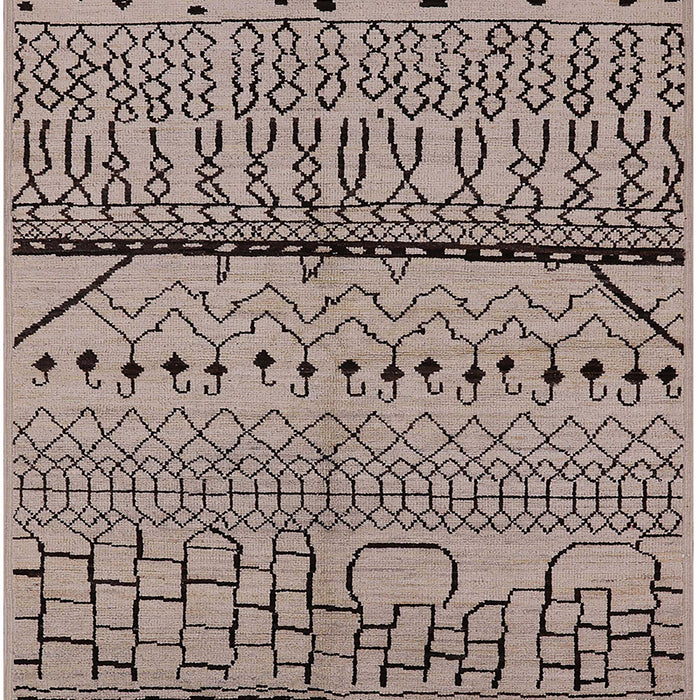 Mid-Century Modern Brown Solid Rug, urb1226