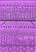 Machine Washable Solid Purple Modern Area Rugs, wshurb1226pur
