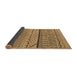 Sideview of Solid Brown Modern Rug, urb1226brn