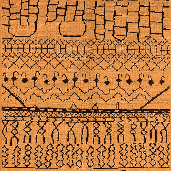 Solid Orange Modern Rug, urb1226org