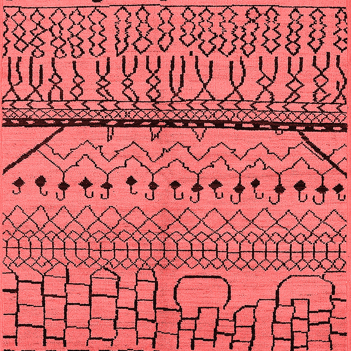 Solid Red Modern Area Rugs