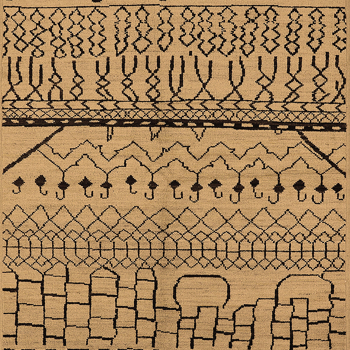 Machine Washable Solid Brown Modern Rug, wshurb1226brn