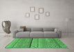 Machine Washable Solid Emerald Green Modern Area Rugs in a Living Room,, wshurb1226emgrn