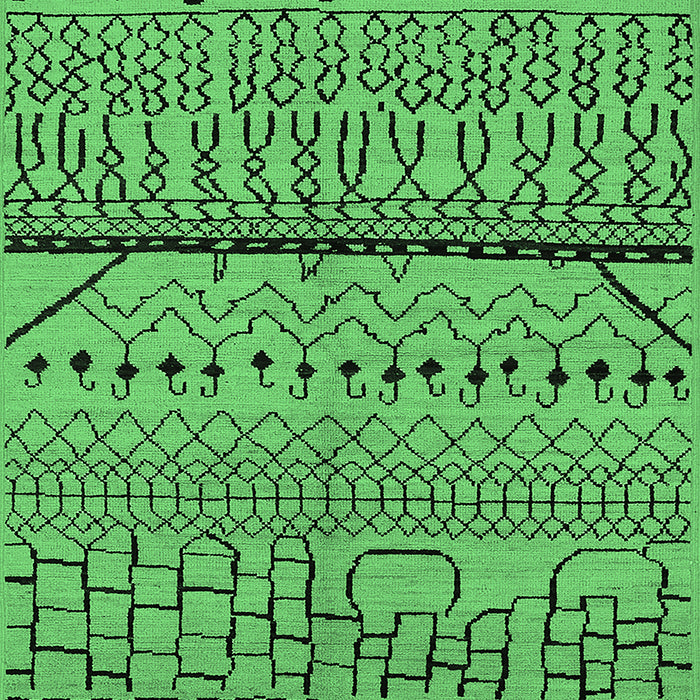 Machine Washable Solid Emerald Green Modern Area Rugs, wshurb1226emgrn