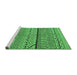 Sideview of Machine Washable Solid Emerald Green Modern Area Rugs, wshurb1226emgrn