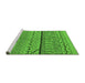 Sideview of Machine Washable Solid Green Modern Area Rugs, wshurb1226grn