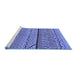 Sideview of Machine Washable Solid Blue Modern Rug, wshurb1226blu