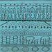 Square Machine Washable Solid Light Blue Modern Rug, wshurb1226lblu