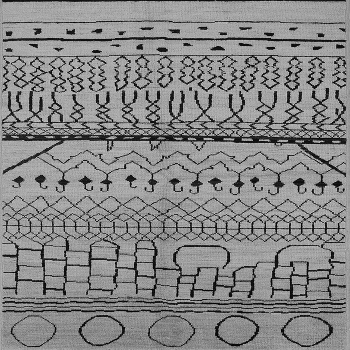 Square Machine Washable Solid Gray Modern Rug, wshurb1226gry